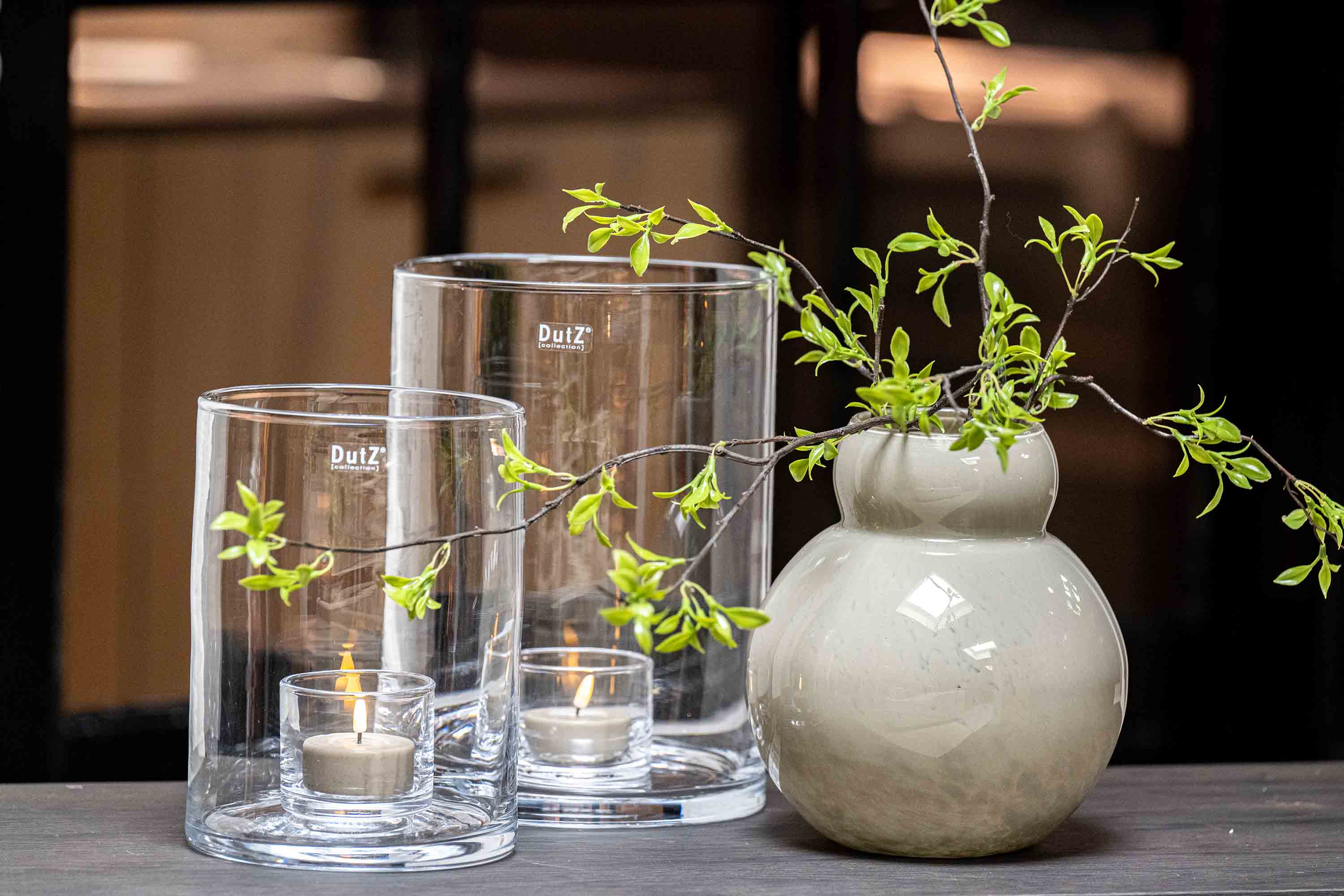 Vase Bolki taupe