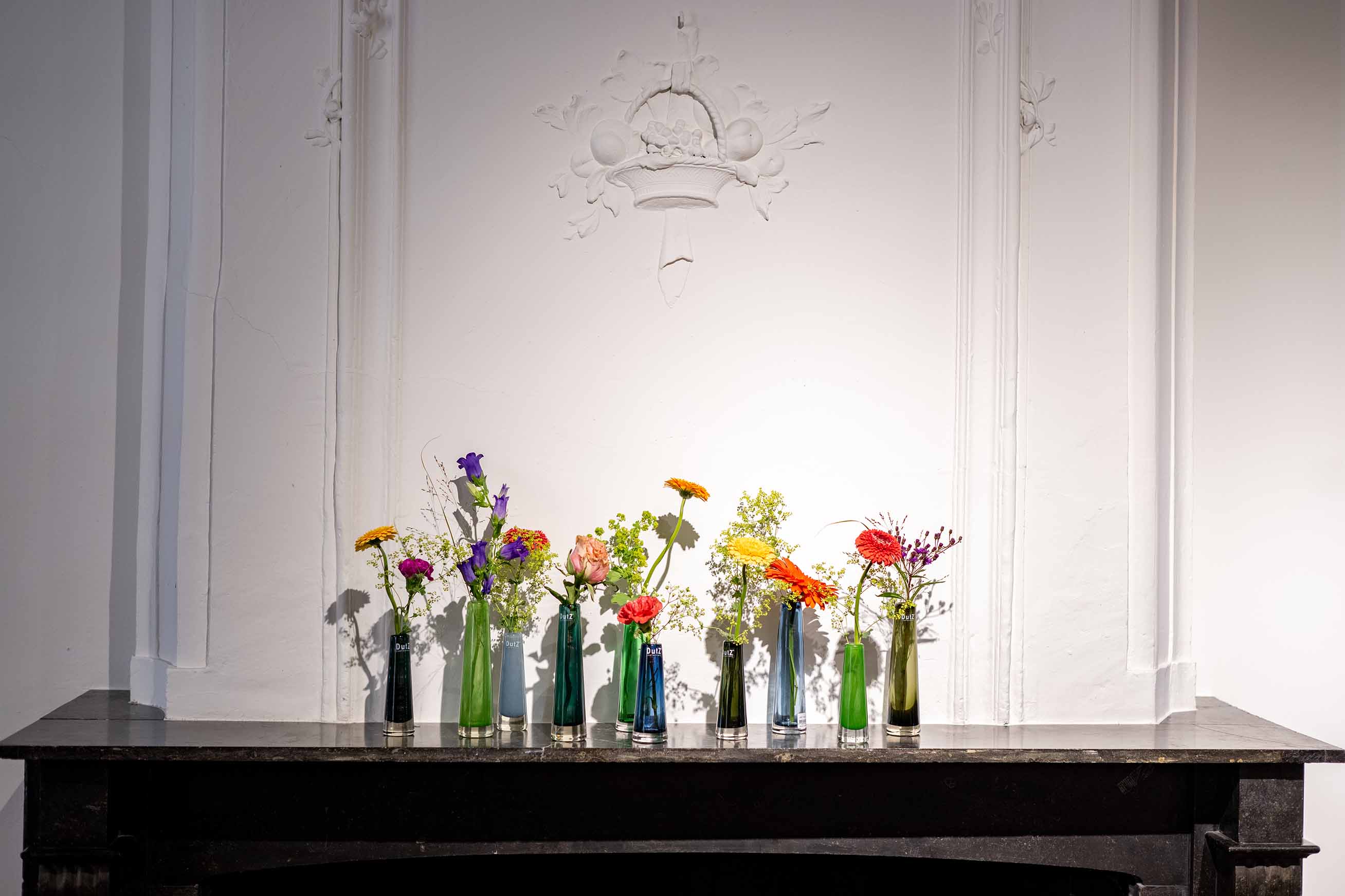 Vase Solifleur steelblue